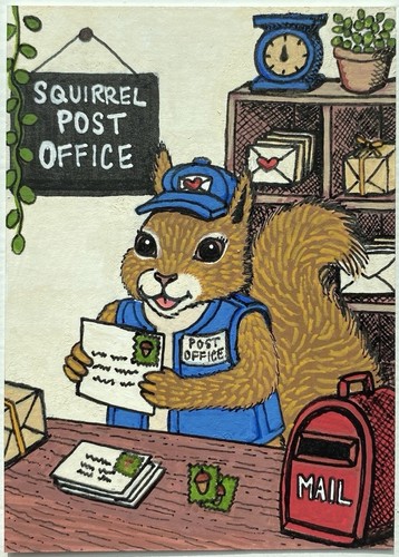 Original aceo art whimsical - original,